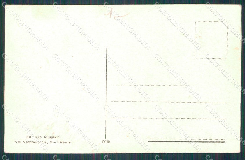 Firenze Città Cascine Viale della Regina Carrozze PIEGA cartolina WX0302 – retro