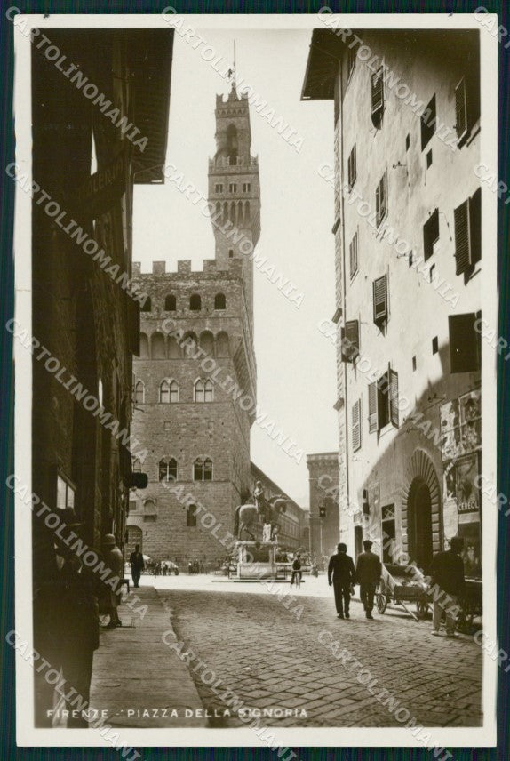 Firenze Città Piazza della Signoria Foto cartolina WX0310 – fronte