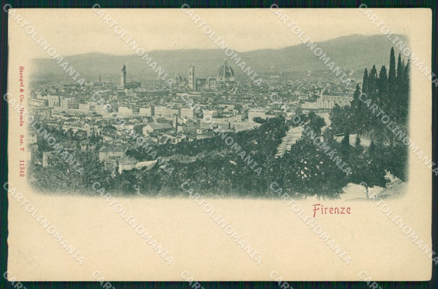 Firenze Città Panorama SCOLLATA Rilievo cartolina WX0333 – fronte