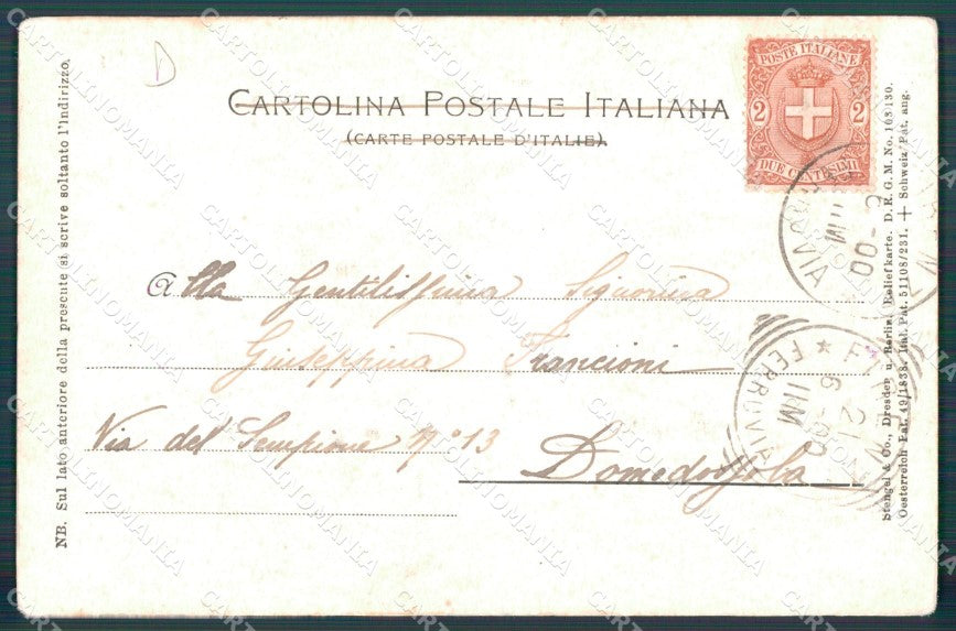 Firenze Città Perseo SCOLLATA Rilievo cartolina WX0334 – retro