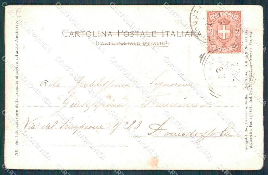 Firenze Città Cattedrale SCOLLATA Rilievo cartolina WX0335 – retro