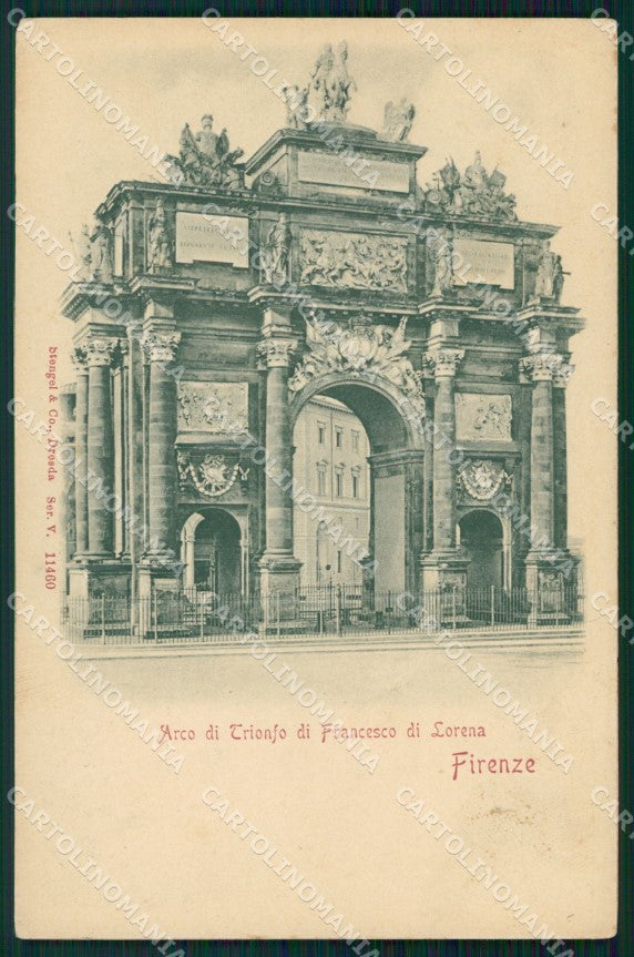 Firenze Città Arco di Trionfo SCOLLATA Rilievo cartolina WX0336 – fronte