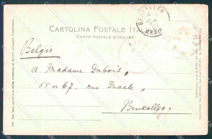 Firenze Città SCOLLATA Rilievo cartolina WX0337 – retro