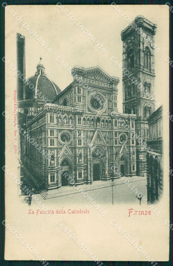 Firenze Città Cattedrale SCOLLATA Rilievo cartolina WX0338 – fronte