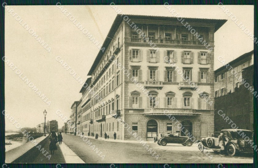 Firenze Città Grand Hotel Auto PIEGHINA RIFILATA cartolina WX0344 – fronte