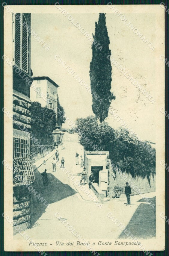 Firenze Città Via dei Bardi Costa Scarpuccia cartolina WX0361 – fronte