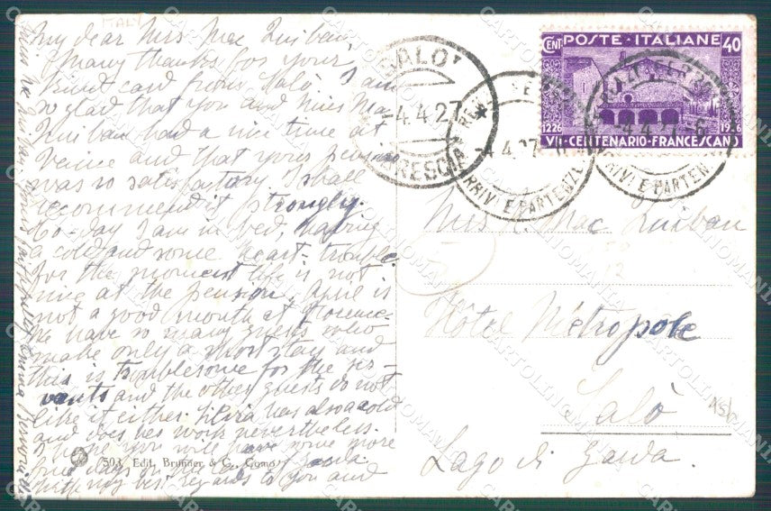 Firenze Città Via dei Bardi Costa Scarpuccia cartolina WX0361 – retro