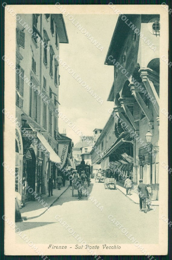 Firenze Città Ponte Vecchio SCOLLATA cartolina WX0363 – fronte