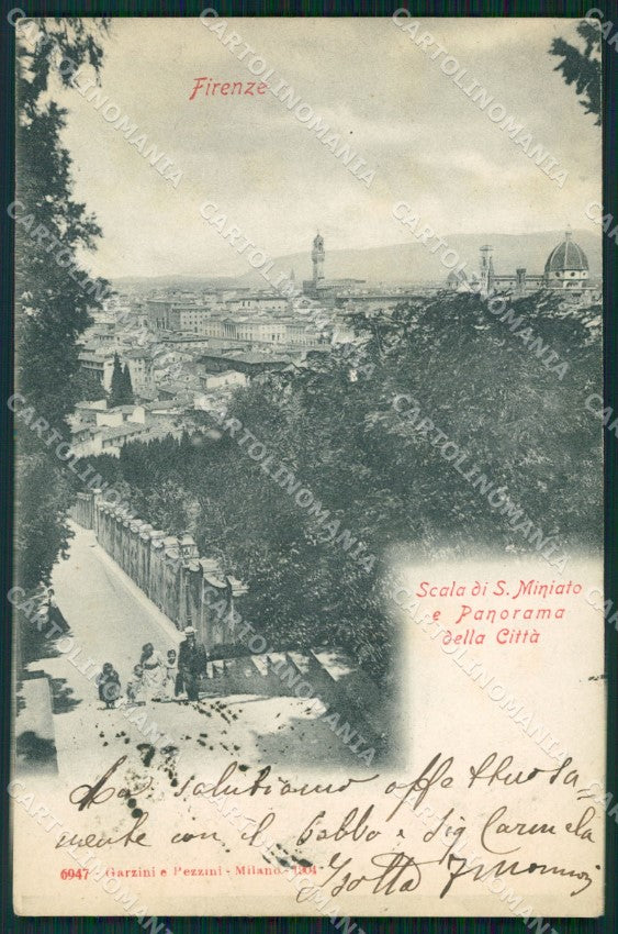 Firenze San Miniato Scala di cartolina WX0364 – fronte