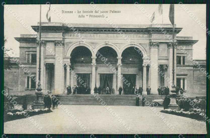 Firenze Città Palazzo della Primaverile Auto PIEGHINA cartolina WX0368 – fronte