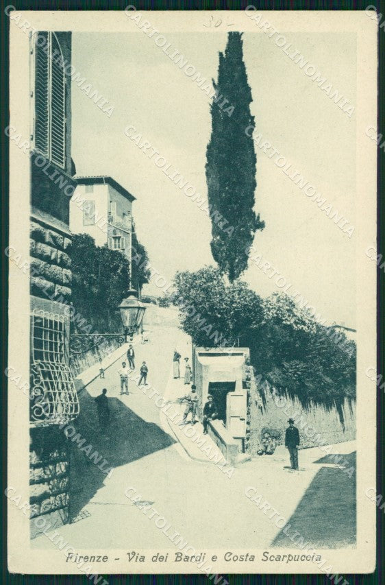 Firenze Città Via dei Bardi Costa Scarpuccia cartolina WX0378 – fronte