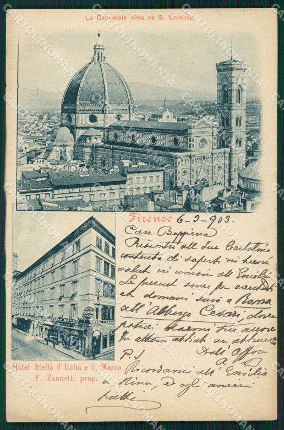 Firenze Città Cattedrale cartolina WX0381 – fronte