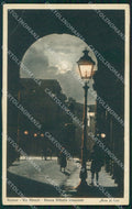 Firenze Città Via Strozzi Chiaro di Luna PIEGA cartolina WX0383 – fronte