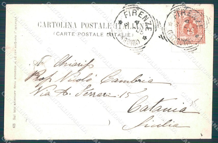 Firenze Città Chiesa Russa cartolina WX0384 – retro
