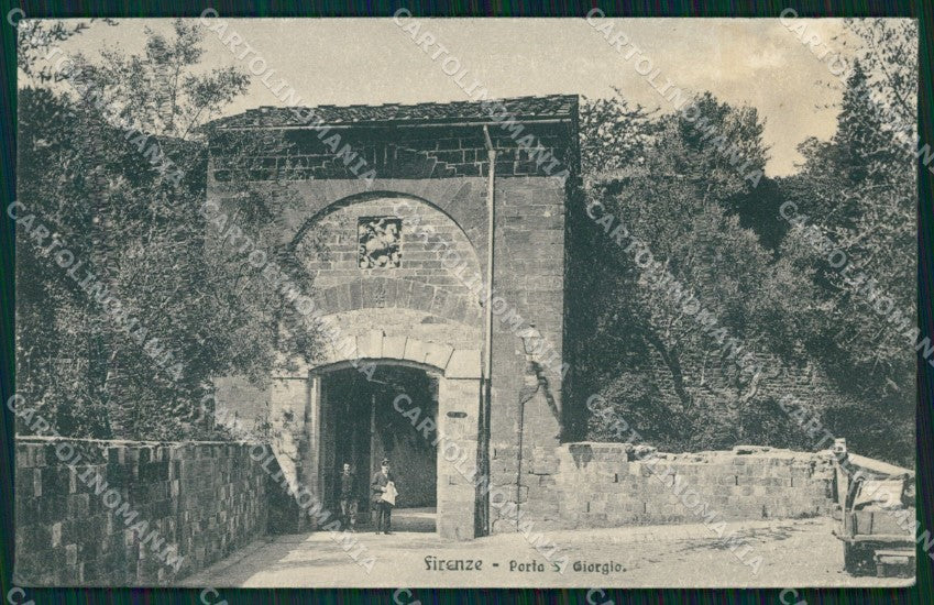 Firenze Città Porta San Giorgio cartolina WX0395 – fronte