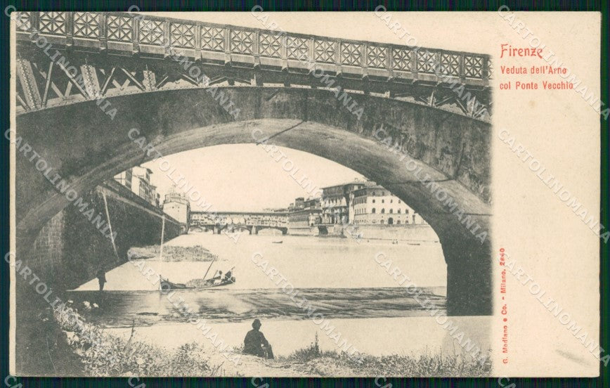 Firenze Città Ponte Vecchio cartolina WX0397 – fronte