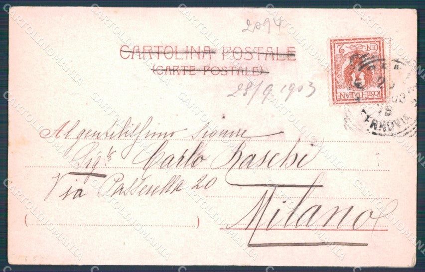 Firenze Città Tempio Israelitico Synagogue cartolina WX0414 – retro