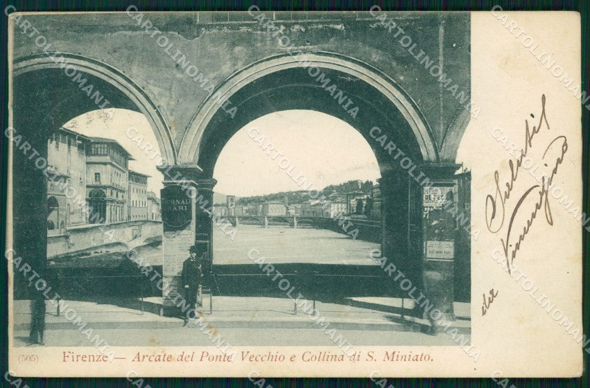 Firenze Città Ponte Vecchio PIEGHINE cartolina WX0417 – fronte