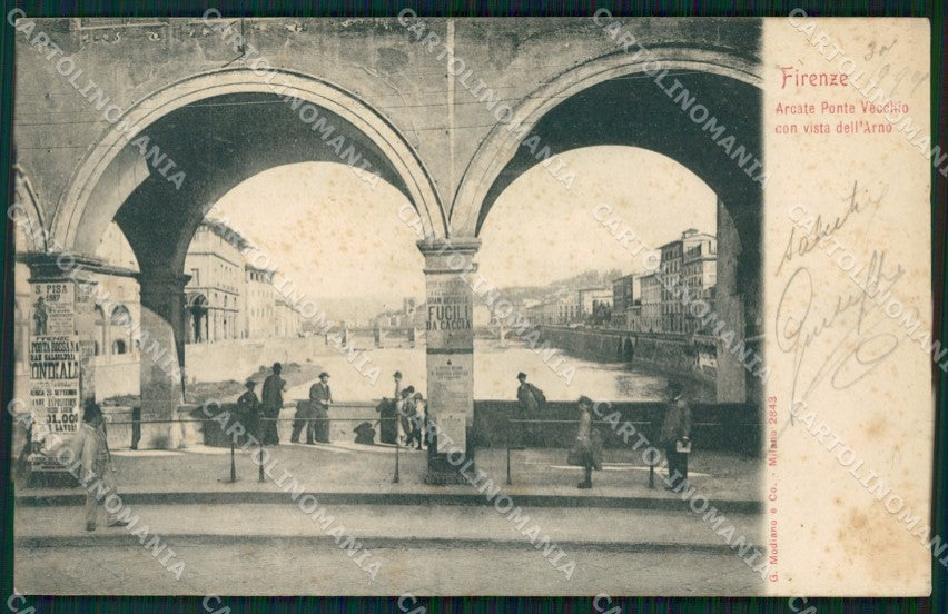 Firenze Città Ponte Vecchio cartolina WX0419 – fronte