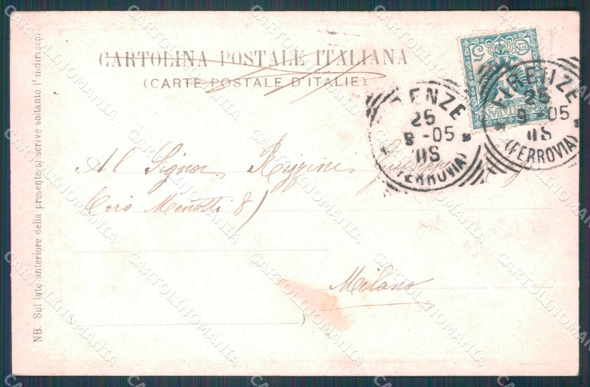 Firenze Città Ponte alle Grazie Carrozze cartolina WX0420 – retro