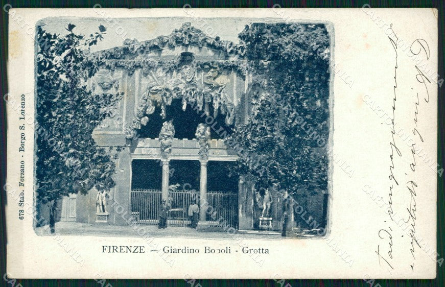 Firenze Città Giardino Boboli cartolina WX0423 – fronte