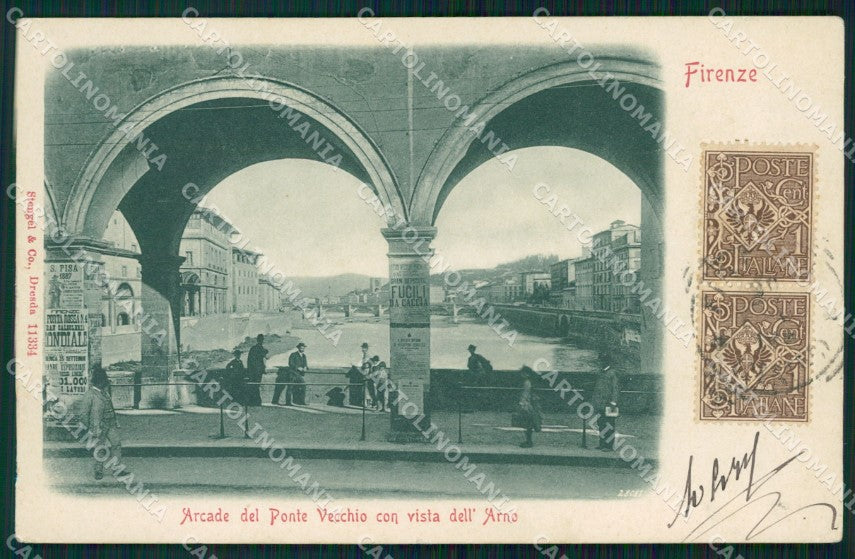 Firenze Città Ponte Vecchio cartolina WX0424 – fronte
