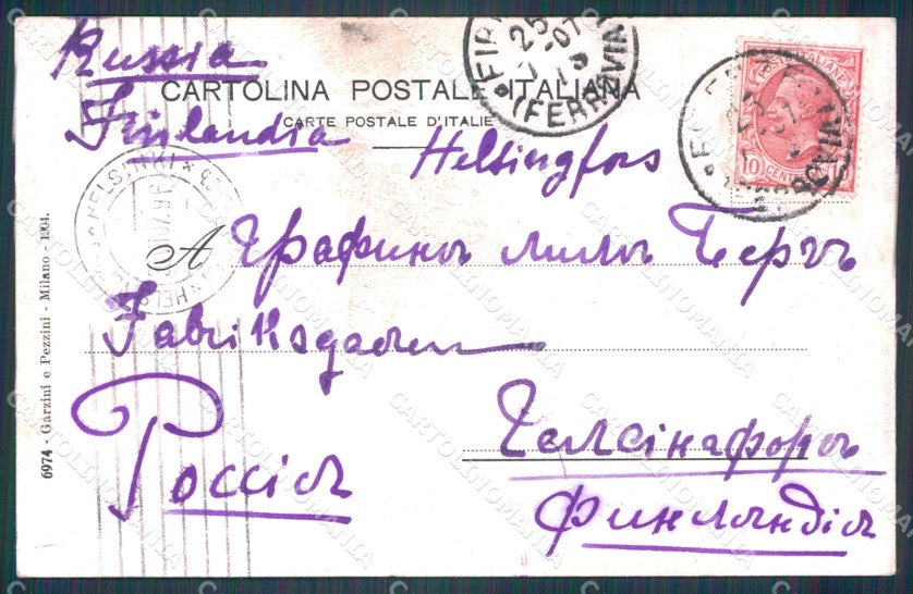 Firenze Città Chiesa Russa PIEGHINA cartolina WX0430 – retro