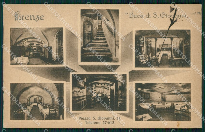 Firenze Città Buca San Giovanni MACCHIE cartolina WX0450 – fronte