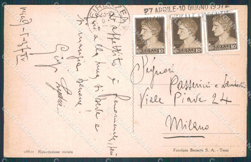 Firenze Città Buca San Giovanni MACCHIE cartolina WX0450 – retro