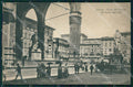 Firenze Città Piazza Signoria Carrozza PIEGA cartolina WX0453 – fronte