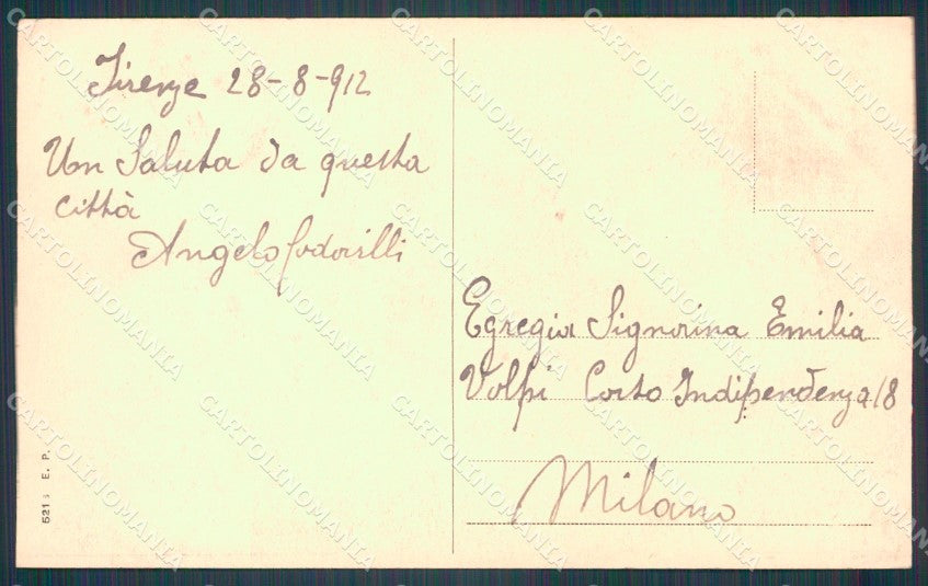 Firenze Città Lungarno della Borsa cartolina WX0460 – retro