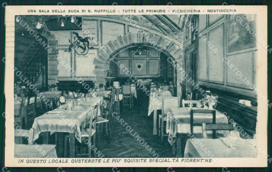 Firenze Città Buca di San Ruffino Pubblicitaria cartolina WX0466 – fronte