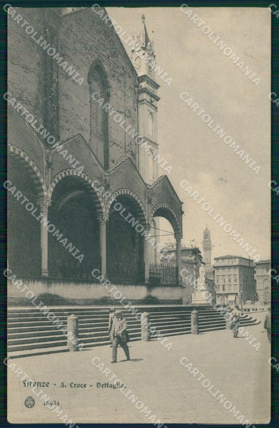 Firenze Città Chiesa Santa Croce SCOLLATA cartolina WX0469 – fronte