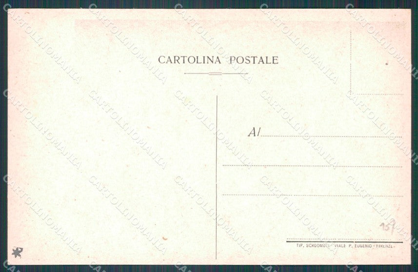 Firenze Città Albergo Berchielli cartolina WX0482 – retro