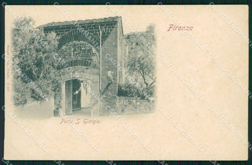 Firenze Città Porta San Giorgio cartolina WX0486 – fronte