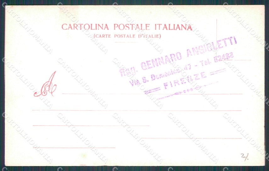 Firenze Città Arno Barche cartolina WX0511 – retro