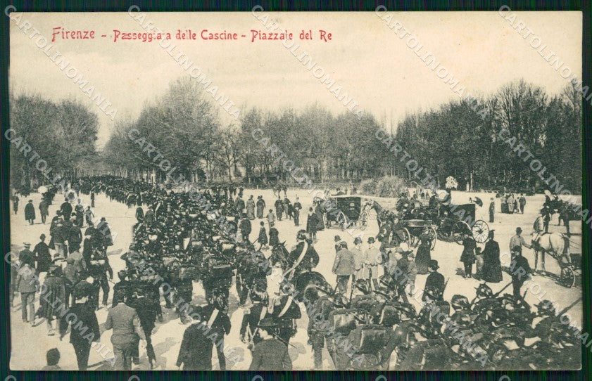 Firenze Città Cascine Piazzale del Re Militari cartolina WX0512 – fronte
