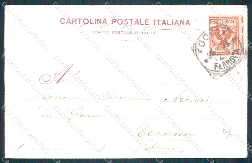 Firenze Città Ricordo Feste Centenarie Toscanelli Vespucci cartolina WX0515 – retro