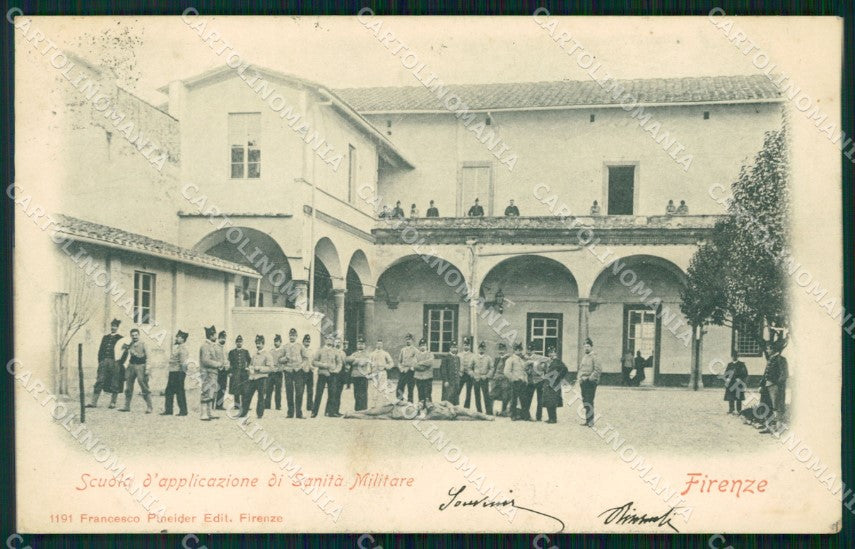 Firenze Città Scuola di Sanità Militari cartolina WX0526 – fronte
