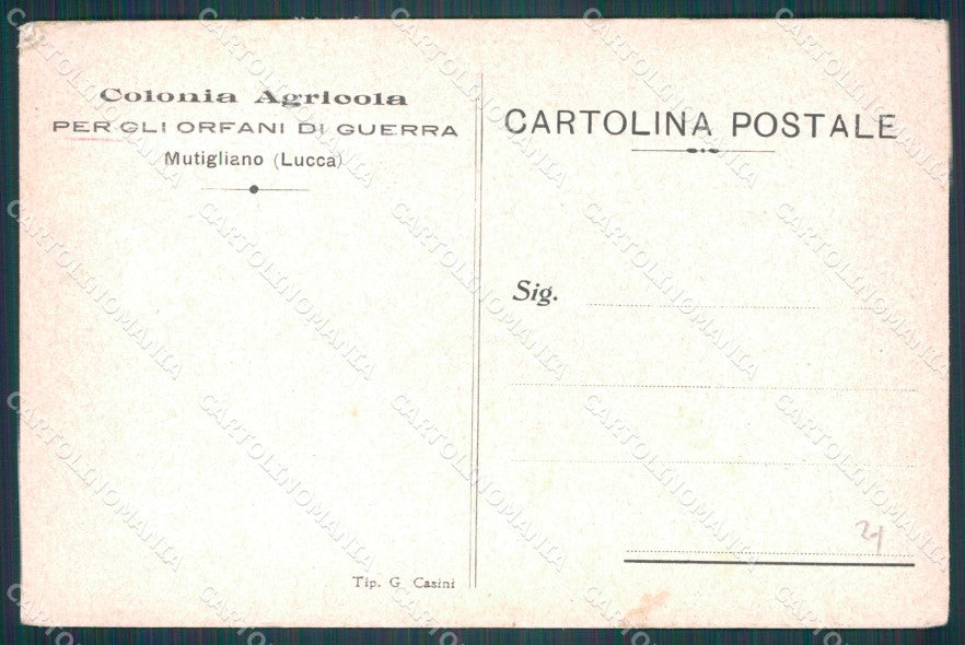 Lucca Mutigliano Colonia STRAPPINO PIEGHINE cartolina WX0530 – retro