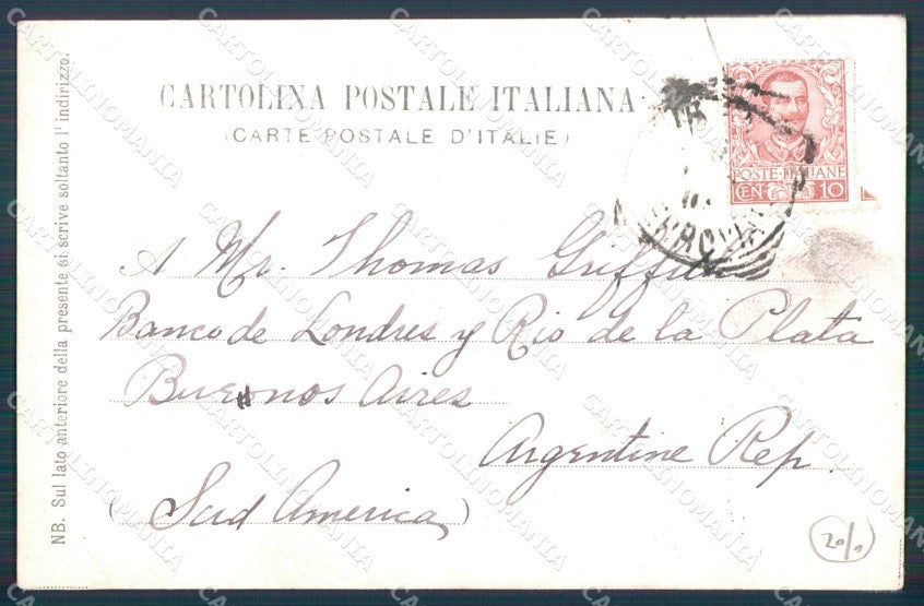 Firenze Città Via dei Bardi PIEGHINA cartolina WX0540 – retro