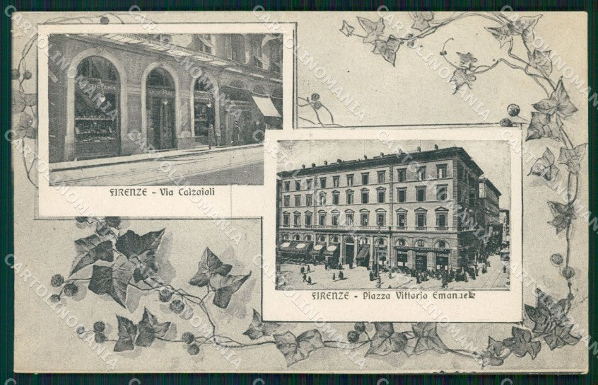 Firenze Città Via Calzaiuoli Pasticceria Galli cartolina WX0545 – fronte