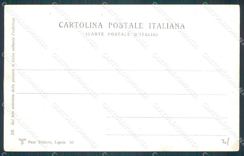 Firenze Città Cascine Viale della Regina Carrozze cartolina WX0548 – retro