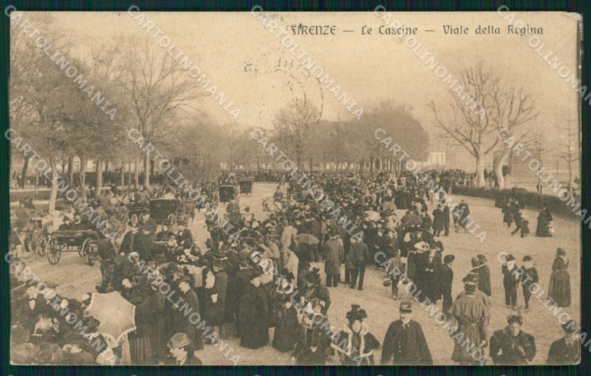 Firenze Città Cascine Viale della Regina cartolina WX0561 – fronte