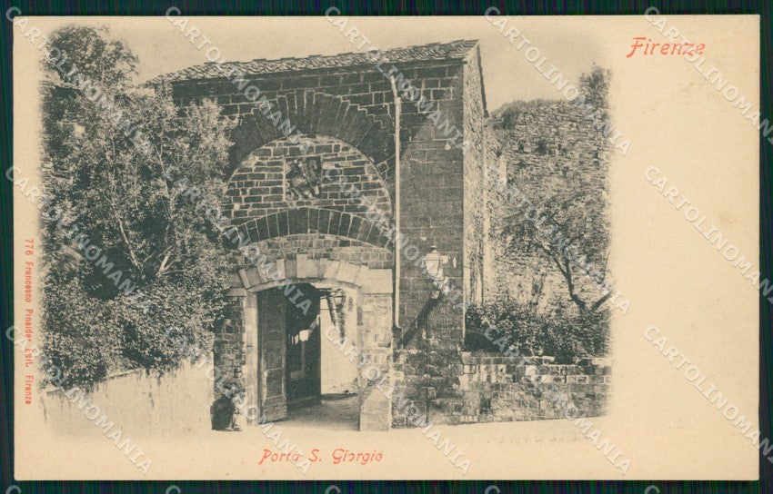 Firenze Città Porta San Giorgio cartolina WX0564 – fronte