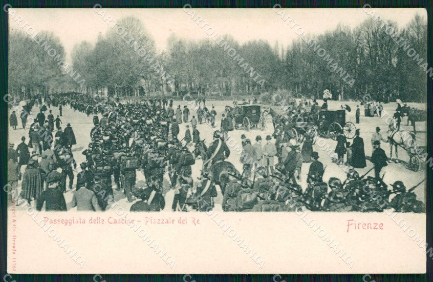 Firenze Città Cascine Piazzale del Re Militari cartolina WX0565 – fronte
