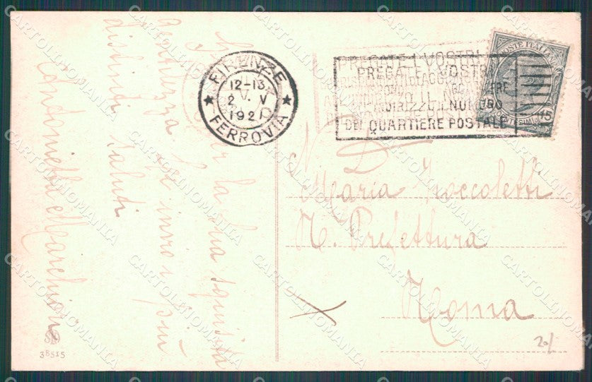 Firenze Città Poste cartolina WX0574 – retro