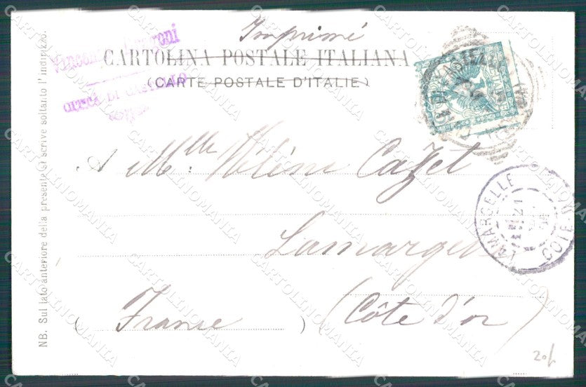 Firenze Città Tempio Israelitico ABRASA cartolina WX0580 – retro