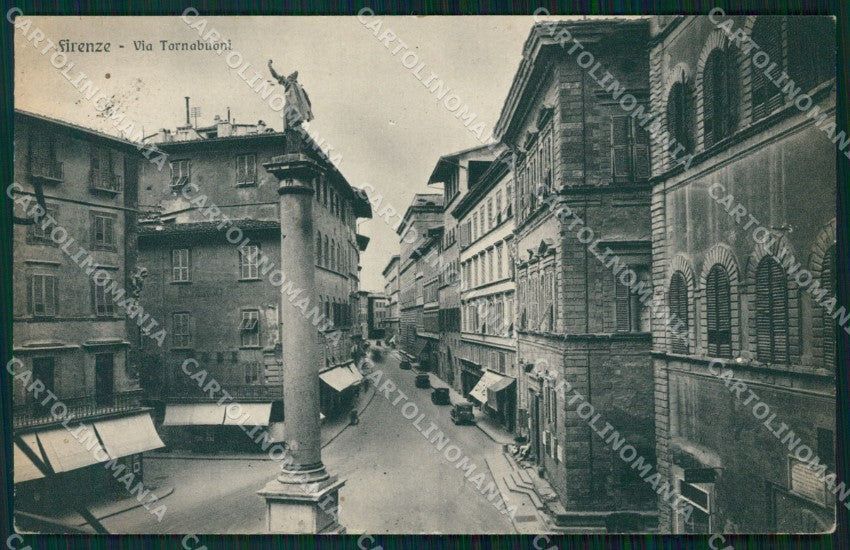 Firenze Città Via Tornabuoni cartolina WX0592 – fronte