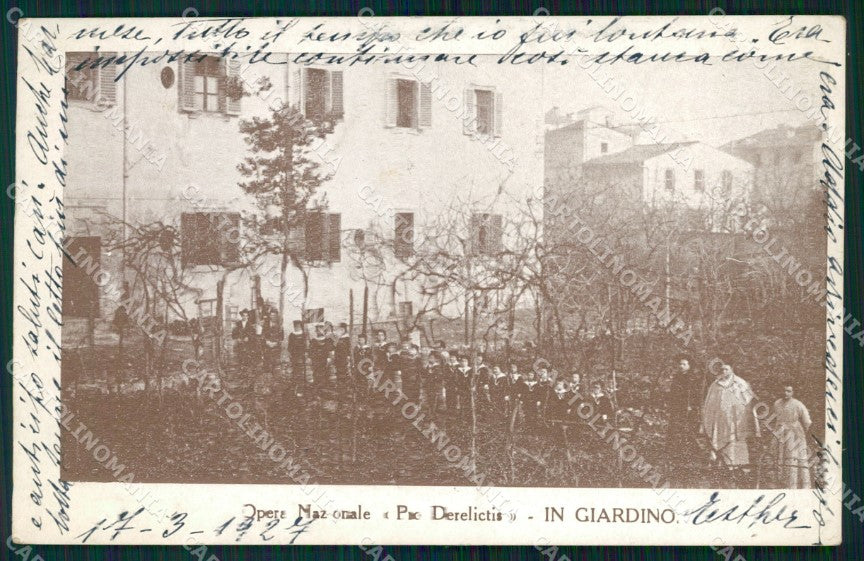 Firenze Città Opera Nazinale Pro Derelictis cartolina WX0594 – fronte